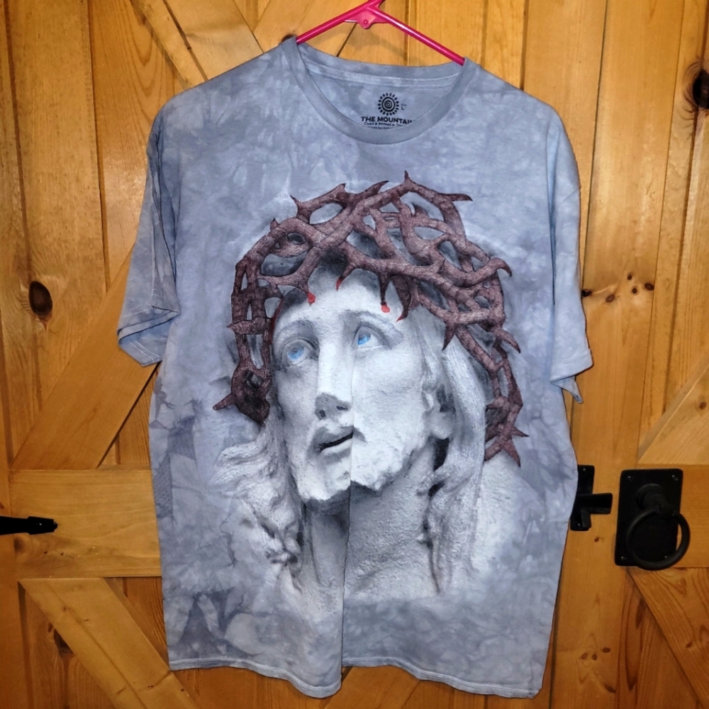 The Mountain Tee Crown Of Thorns Jesus Adult Size Large